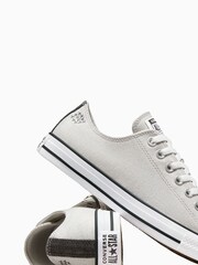 Converse Grey Chuck Taylor All Star Low Trainers - Image 3 of 15