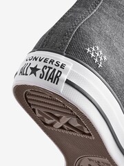 Converse Grey Chuck Taylor All Star High Top Trainers - Image 7 of 9