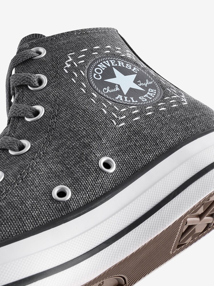 Converse Grey Chuck Taylor All Star High Top Trainers - Image 8 of 9