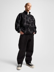 Converse Black Midweight Polar Fleece Jacket - Image 1 of 6