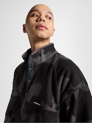 Converse Black Midweight Polar Fleece Jacket - Image 4 of 6