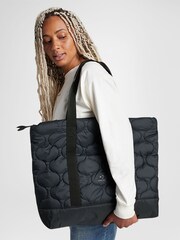 Converse Black Quilted Logo Tote Bag - Image 1 of 7