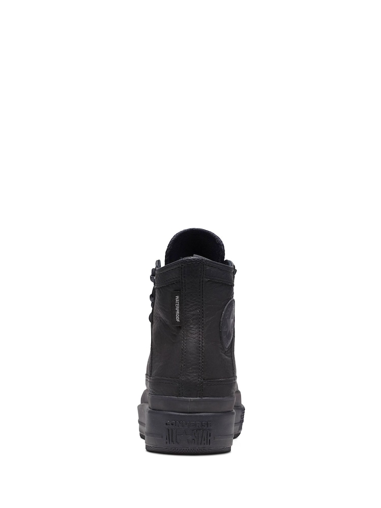 Converse Black Chuck Taylor Leather All Star Equip Waterproof Boots - Image 10 of 12
