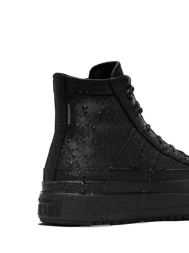 Converse Black Chuck Taylor Leather All Star Equip Waterproof Boots - Image 12 of 12