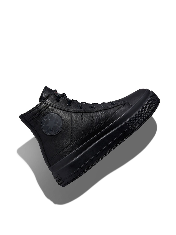 Converse Black Chuck Taylor Leather All Star Equip Waterproof Boots - Image 6 of 12