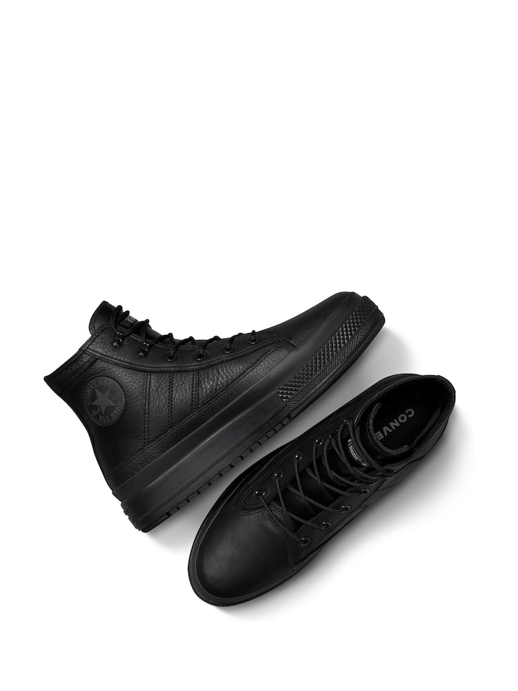 Converse Black Chuck Taylor Leather All Star Equip Waterproof Boots - Image 7 of 12