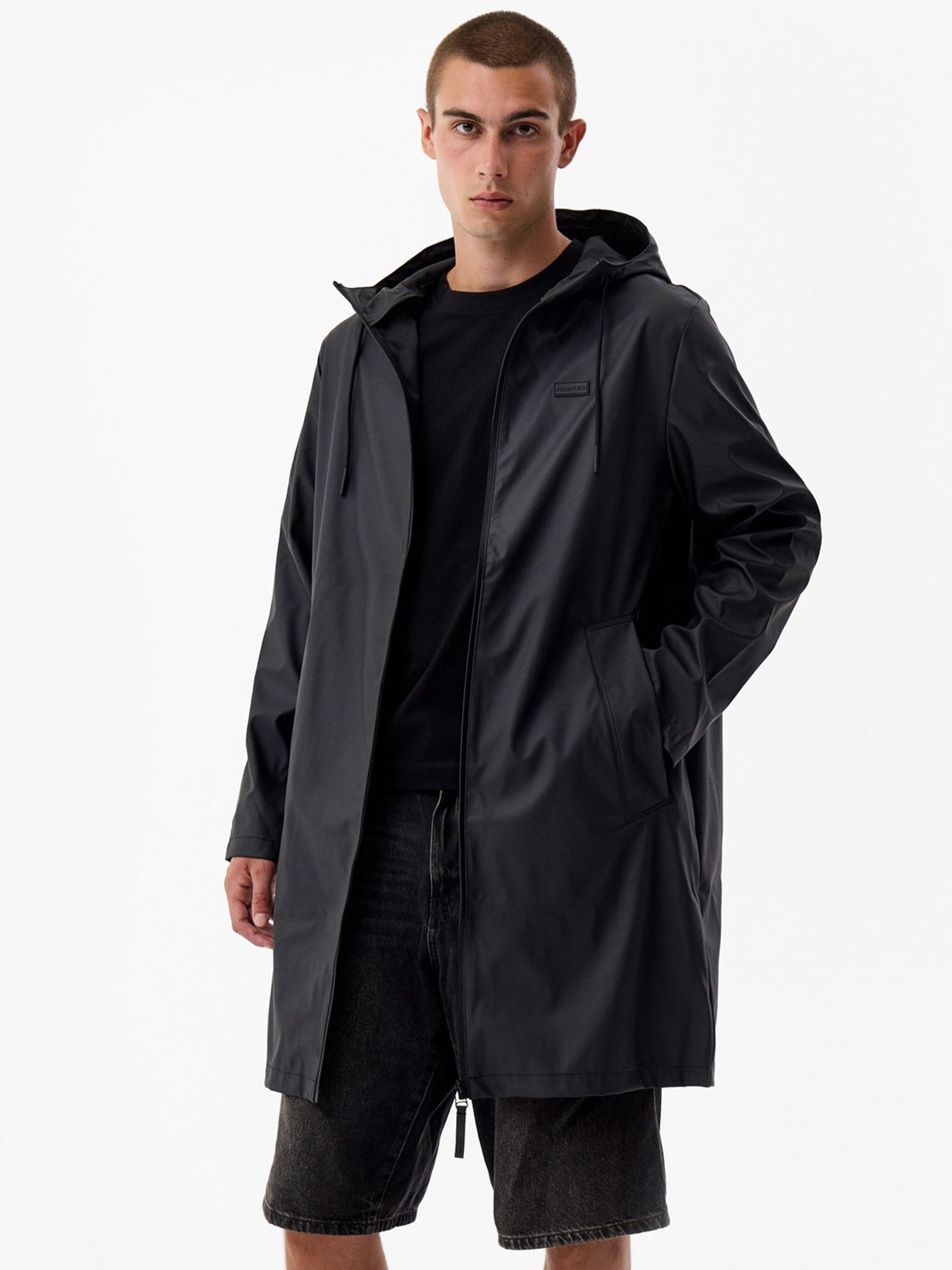 Hunter Women's Black Andrea Pu Rain Coat Svart S - Image 7