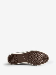 Converse Black Chuck Taylor All Star Premium Leather Trainers - Image 6 of 9
