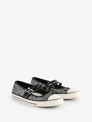 Converse Black/White Chuck Taylor All Star Dainty Mary Jane Trainers - Image 3 of 9