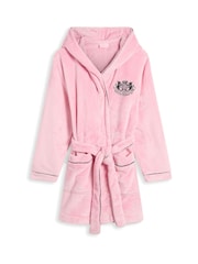 Juicy Couture Pink Lottle Crest Plush Robe - Image 5 of 7