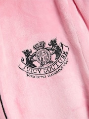 Juicy Couture Pink Lottle Crest Plush Robe - Image 7 of 7