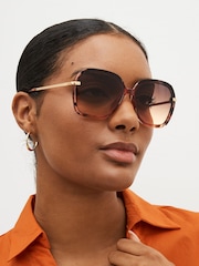 Black Lens Detail Large Sunglasses - Image 2 of 7
