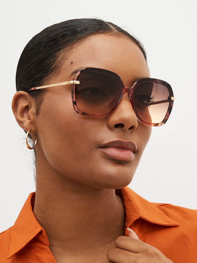 Black Lens Detail Large Sunglasses - Image 2 of 7