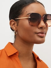 Black Lens Detail Large Sunglasses - Image 3 of 7
