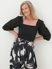 FatFace Black Lila Top - Image 1 of 5