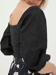 FatFace Black Lila Top - Image 3 of 5