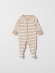 Pijama tipo pelele de algodón orgánico con diseño de rayas de Polarn O. Pyret - Imagen 1 de 4