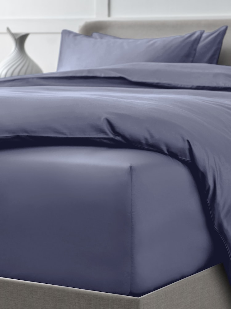Blue Collection Luxe 400 Thread Count 100% Egyptian Deep Fitted Cotton Sateen Sheet - Image 1 of 1