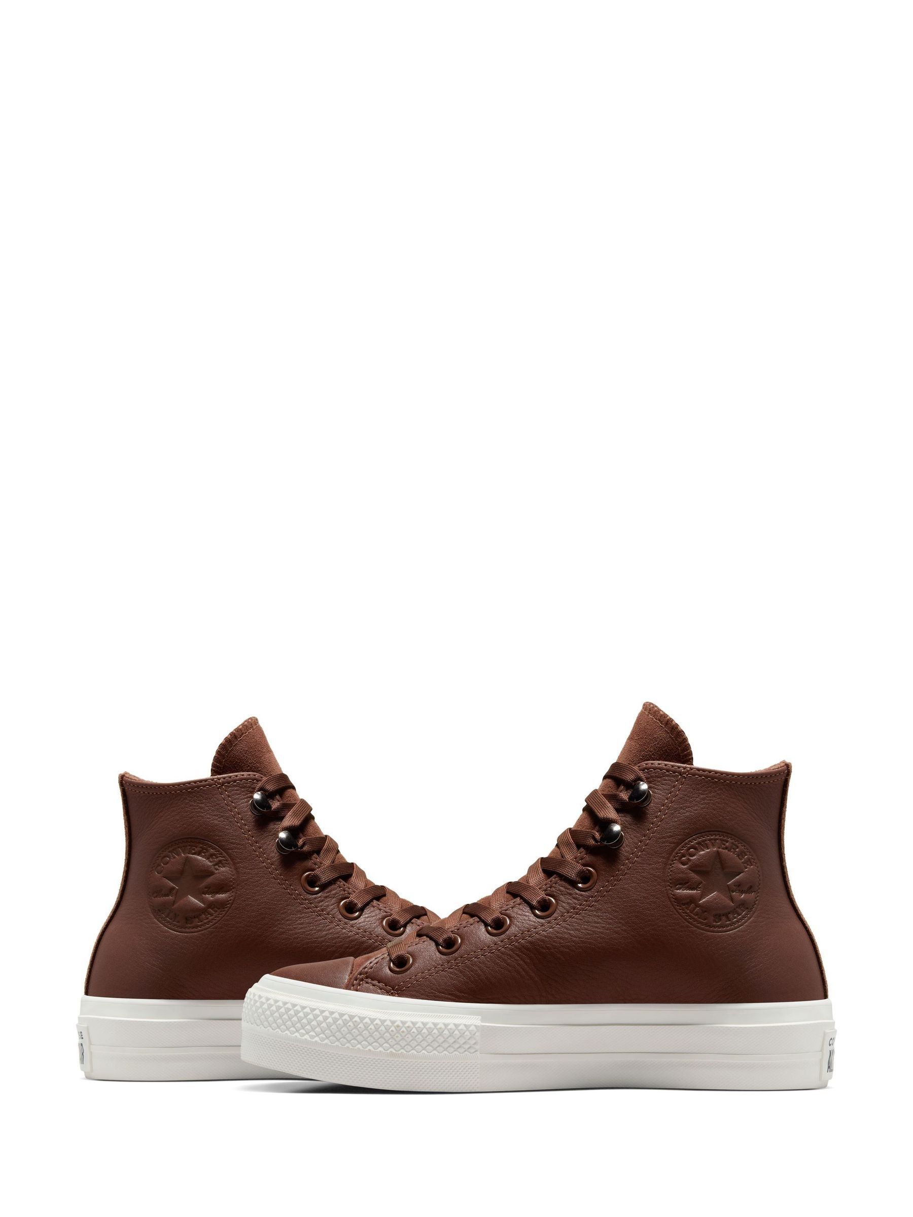 Converse chuck taylor all star lift leather sneaker sales