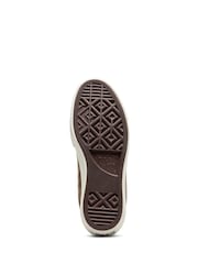 Converse Brown Chuck Taylor All Star Lift Leather Trainers - Image 9 of 12