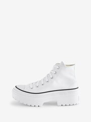 Converse White Chuck Taylor All Star Lugged Heel Canvas Trainers - Image 2 of 9