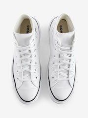 Converse White Chuck Taylor All Star Lugged Heel Canvas Trainers - Image 6 of 9