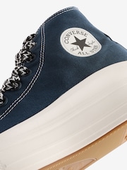 Converse Navy/White Chuck Taylor All Star Move Trainers - Image 8 of 9