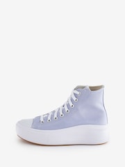 Converse Lilac Purple Chuck Taylor All Star Move Trainers - Image 2 of 9