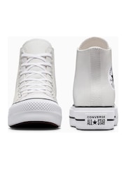 Converse Grey Chuck Taylor All Star Lift High Top Trainers - Image 15 of 16