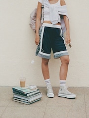 Converse Grey Chuck Taylor All Star Lift High Top Trainers - Image 9 of 16