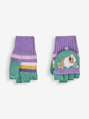 Gants JoJo Maman Bébé pour fille à rayures cochon d’Inde - Image 2 of 3