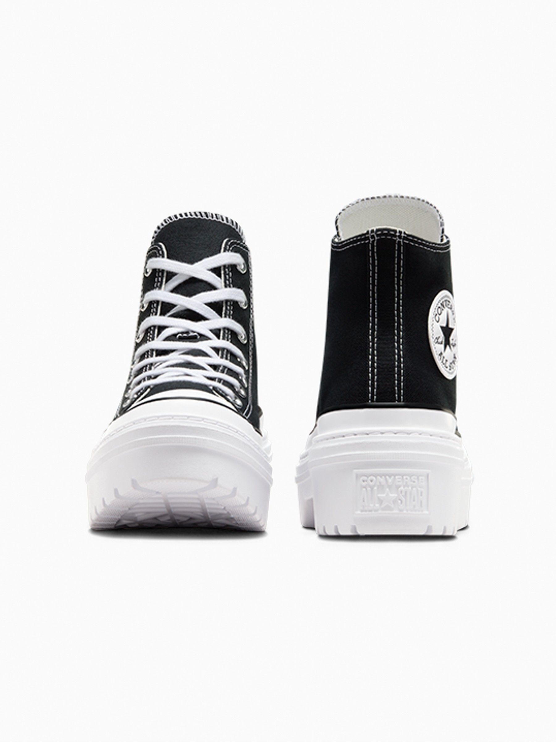 Buy Converse Black White Chuck Taylor All Star Lugged Heel Canvas Trainers from Next USA