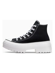 Converse Black/White Chuck Taylor All Star Lugged Heel Canvas Trainers - Image 4 of 11