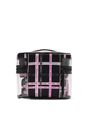 Victoria's Secret Black and Pink Ribbon 4 Piece Makeup Bag - Image 2 of 3