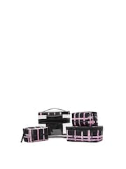 Victoria's Secret Black and Pink Ribbon 4 Piece Makeup Bag - Image 3 of 3