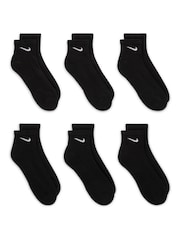 Svart - Ankel - Nike Everyday dämpade strumpor 6 Paket - Bild 2 av 5
