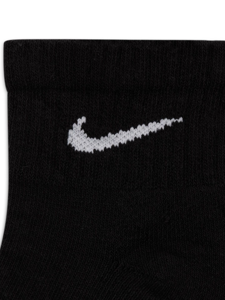 Svart - Ankel - Nike Everyday dämpade strumpor 6 Paket - Bild 5 av 5