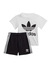 adidas Originals Infant Trefoil 100% Cotton T-Shirt and Shorts Set - صورة 5 من 12