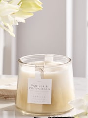 Natural Vanilla & Cocoa Bean Lidded Jar Scented Candle - Image 2 of 3