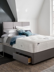 Silentnight White Pocket Geltex 3000 Firm Divan Set and Headboard - Image 1 of 6
