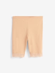 Black / Pastel Rose Nude Cotton Blend Anti-Chafe Shorts 2 Pack - Image 2 of 3