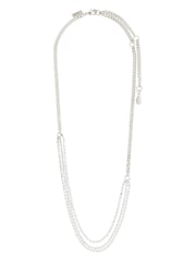 PILGRIM Unisex Silver Tone Blink Crystal Necklace - Image 1 of 5