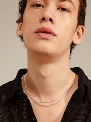 PILGRIM Unisex Silver Tone Blink Crystal Necklace - Image 5 of 5