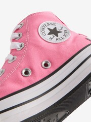 Converse Pink Chuck Taylor Sketch EVA Lift Youth Trainers - Image 9 of 9