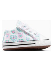 Converse Multi Rainbow Heart Print Pram Shoes - Image 1 of 8