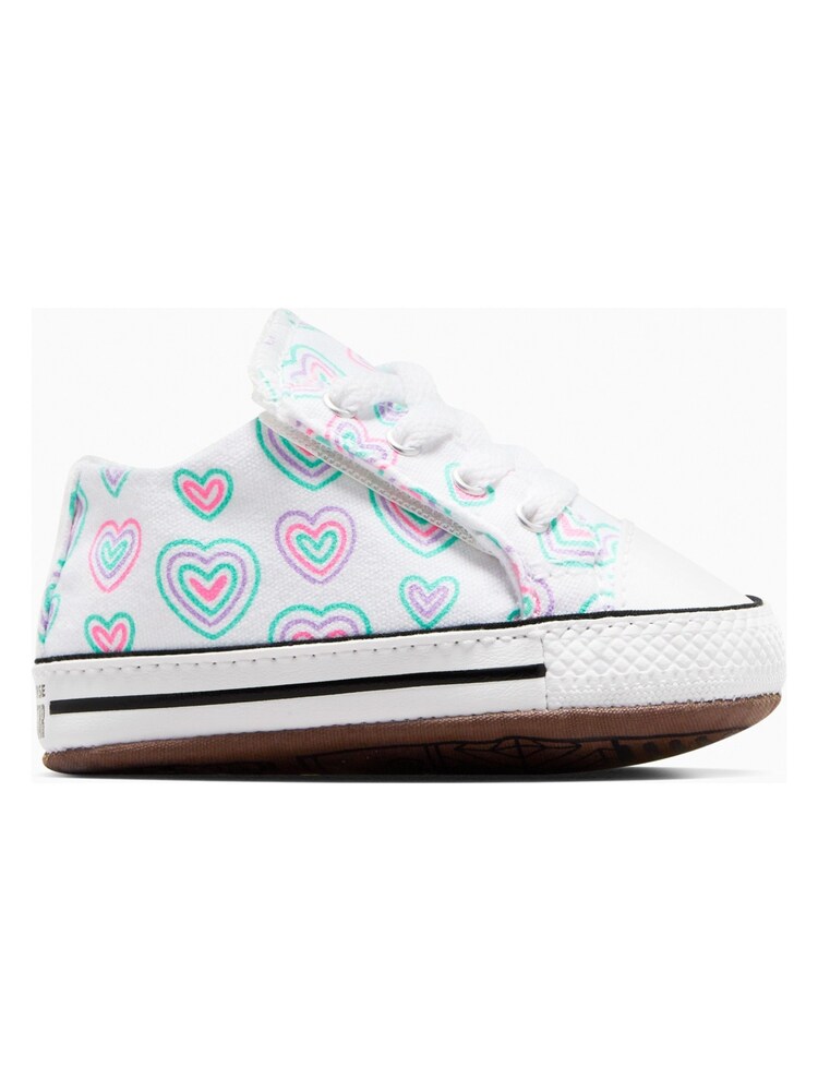 Converse Multi Rainbow Heart Print Pram Shoes - Image 1 of 8