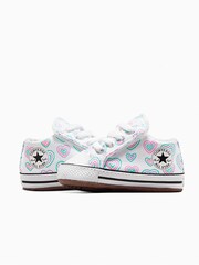 Converse Multi Rainbow Heart Print Pram Shoes - Image 4 of 8