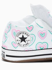 Converse Multi Rainbow Heart Print Pram Shoes - Image 5 of 8