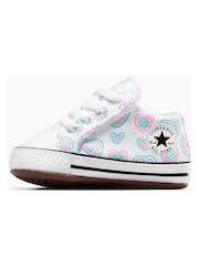 Converse Multi Rainbow Heart Print Pram Shoes - Image 6 of 8