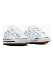 Converse Multi Rainbow Heart Print Pram Shoes - Image 7 of 8